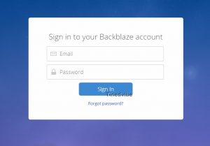 www.backblaze.com - Sign In Blackblaze Cloud Backup Services