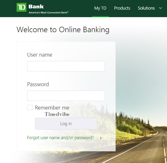 TD Bank Online Login