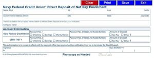 Navy Federal Direct Deposit